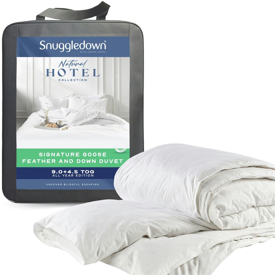 image 1 of Snuggledown Goose Feather & Down All Season Duvet, 13.5 Tog, King White