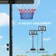 image 3 of SPORTNOW 2.3-3.05m Basketball Hoop and Stand with Base and Wheels