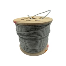 Galvanised Steel Wire Rope Cable 3MM 6x7 (100M Reel 6 x 7 Rigging Marine)
