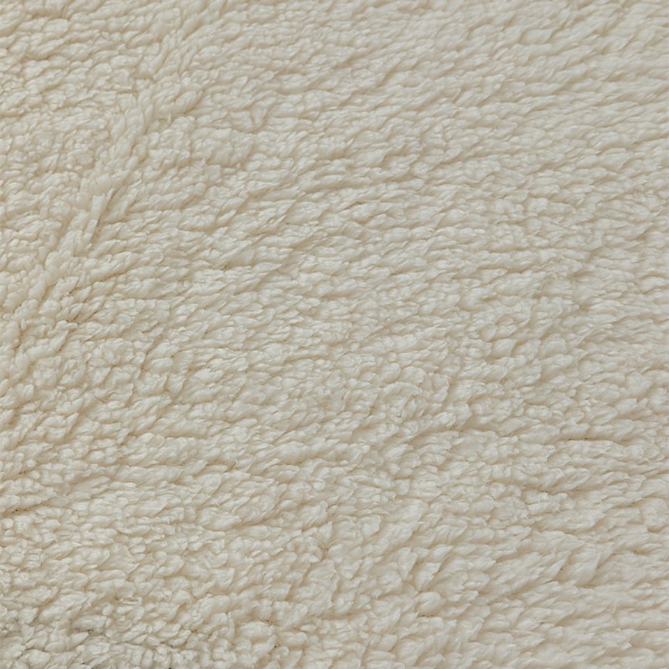 image 1 of 12 Inch Deep Super Soft Feel Cosy Fleece Mattress Protector Underblanket Fitted Sheet White | Single