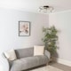 image 3 of ValueLights Infinity Black Wave Integrated LED Ceiling Fan & Remote