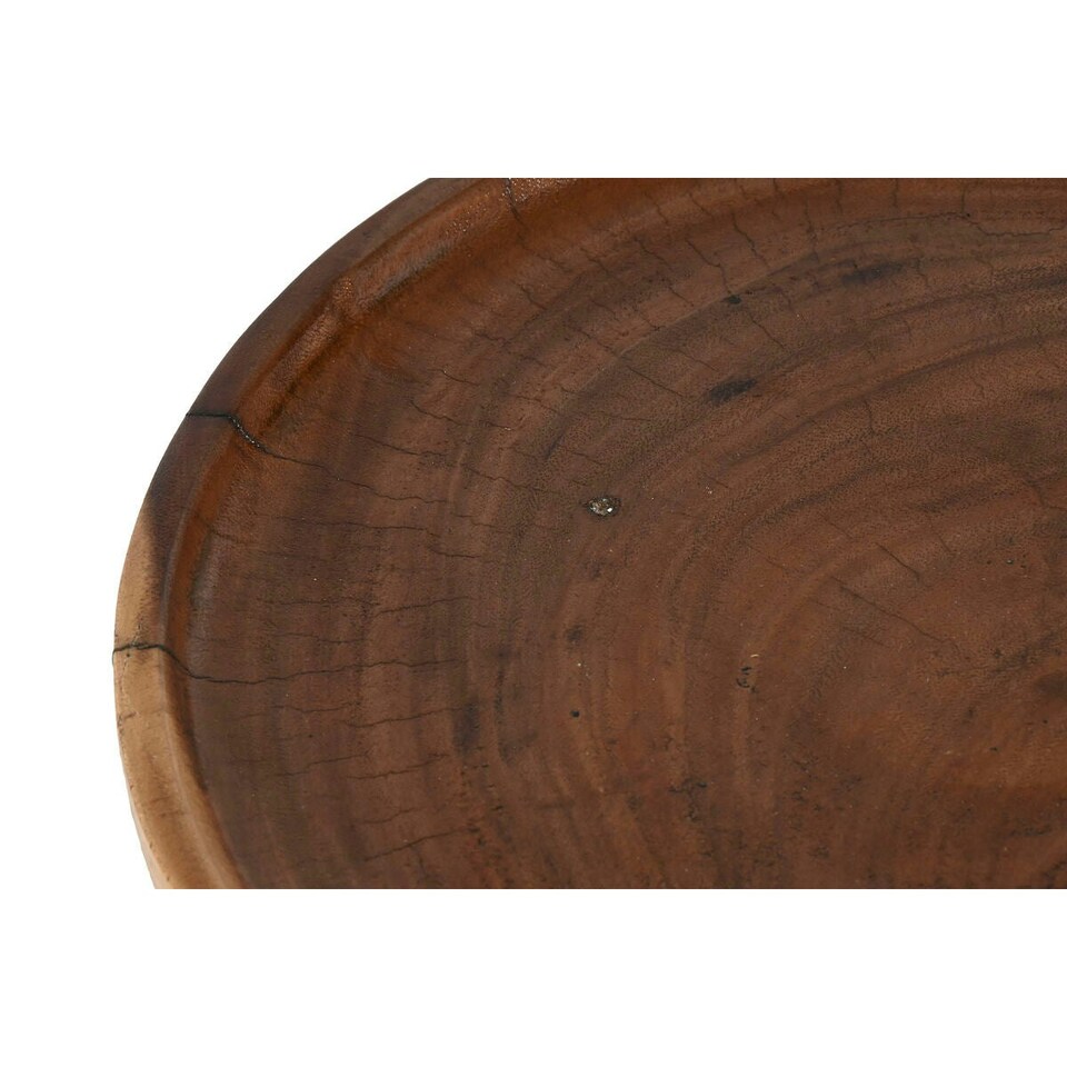image 1 of Side table Home ESPRIT Black Natural 35 x 35 x 46 cm N/A