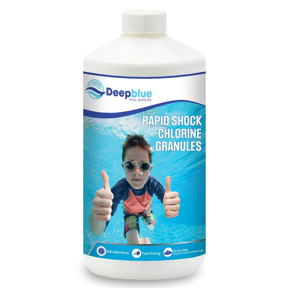 image 1 of 2Kg Deep Blue Pro Rapid Shock Chlorine Granules quick acting great for hot tubs and spas