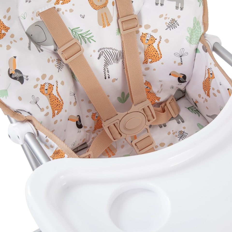 image 1 of Red Kite Feed Me Compact Highchair - Jungle Tots | Multi | Jungle Tots | One Size | 1