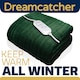 image 7 of Dreamcatcher Green Soft Microfleece Electric Blanket Heated Throw 160x120cm Green