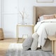 image 9 of COSTWAY 2-Tier Square Side Table Sofa End Snack Table Gold