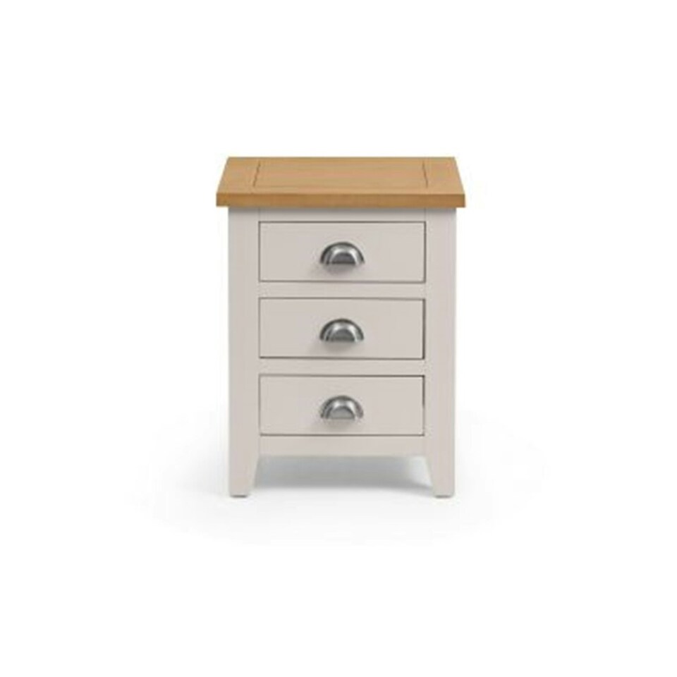 image 1 of Elegant Bedside Table With 3 Drawers