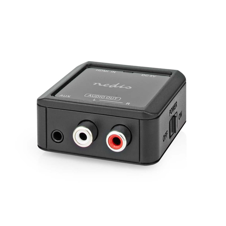 image 1 of Nedis Digital-Analog Audio Extraction Converter HDMI input to 2x RCA female) or 3.5mm Output eARC, Automatic, for Soundbars etc..