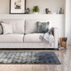 image 1 of Deluxe Fur Rug in Charcoal, 80cm x 150cm | Grey