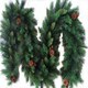 image 4 of Best Artificial 12ft Colorado Pine Christmas Garland with Pine Cones