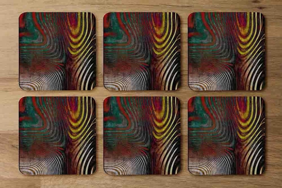 image 1 of Psychedelic Print (Coaster)