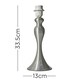 image 3 of ValueLights Modern Brushed Chrome Spindle Design Table Lamp Base