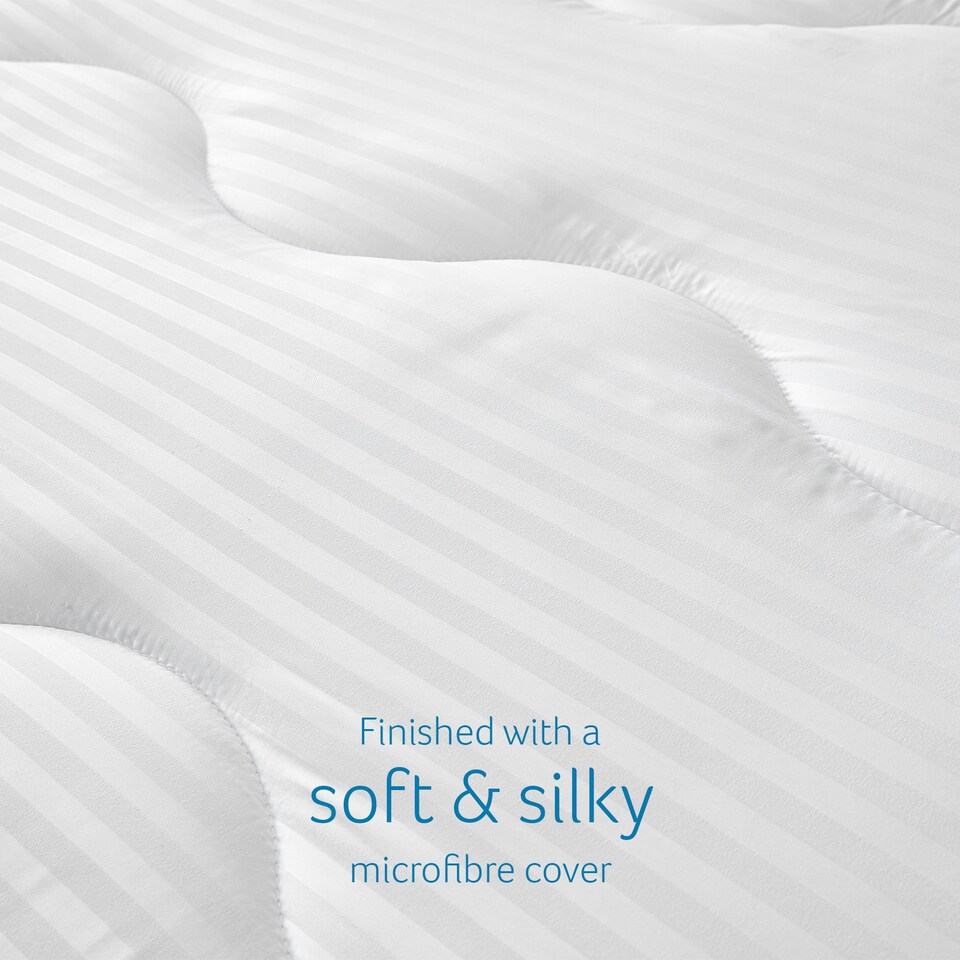 image 1 of Snuggledown Luxurious Hotel Temperature Control Mattress Topper, Medium Support, Single | White | Single | 1