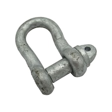 Galvanised Screw Pin Small Dee Shackles 1.75 Ton (1750KG D Lifting Towing Galv Tested Certified)