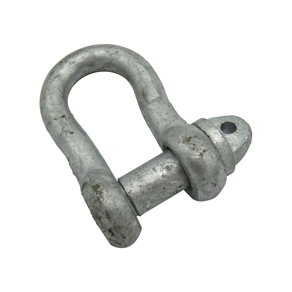 Galvanised Screw Pin Small Dee Shackles 1.75 Ton (1750KG D Lifting Towing Galv Tested Certified)