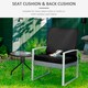 image 3 of Outsunny 2 Pieces Seat Cushion and Back Pad Set for Rattan Furniture 