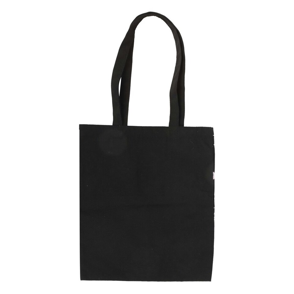 image 1 of Something Different Crystal Witch Printed Polycotton Tote Bag - Black/White - One Size Black