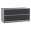 Grey Carcass + Black Drawers