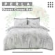 image 3 of Perla Floral Printed Duvet Cover Set Reversible Polycotton Beddings Grey | Double