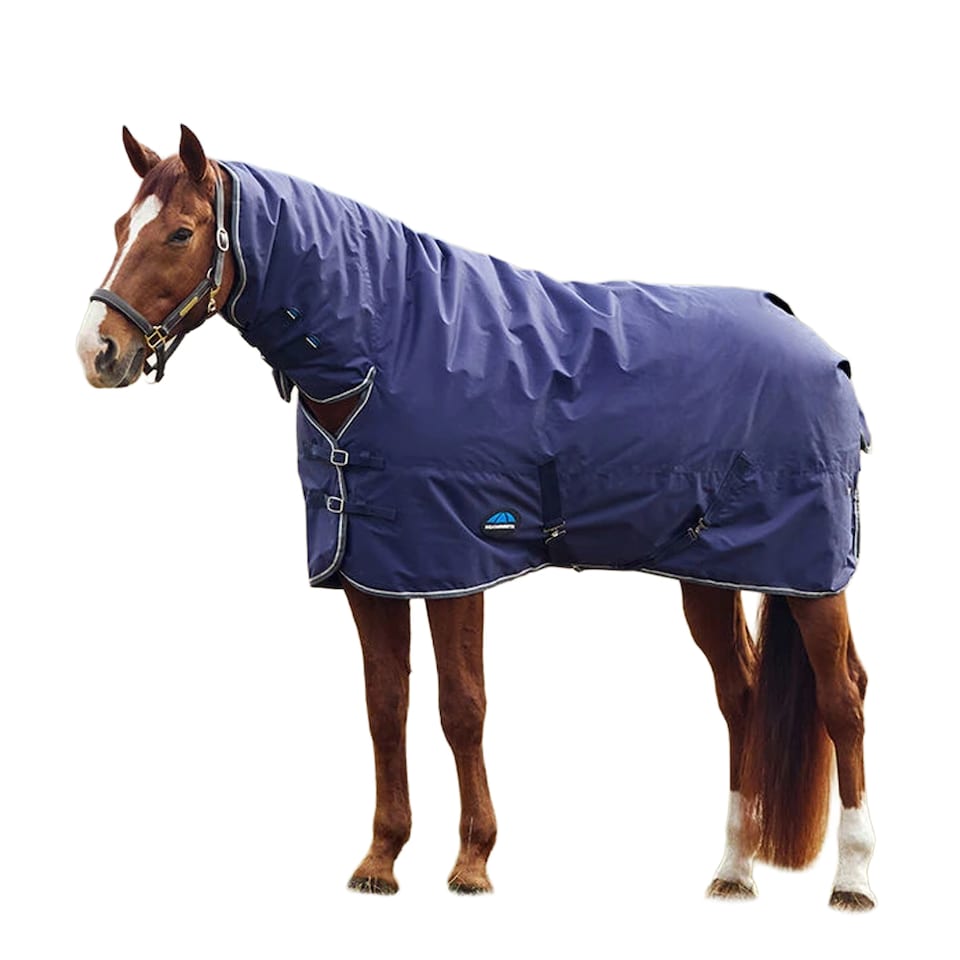 image 1 of Weatherbeeta Comfitec Tyro Combo Neck 50g Horse Turnout Rug | Blue | Navy/Charcoal | 5Ft | 1