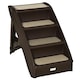 image 1 of PawHut Four-Step Foldable Pet Stairs w/ Non-Slip Mats, for S, XS Dogs - Brown
