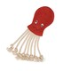 image 2 of Benji & Flo Inky The Octopus Suede Rope Dog Toy - Red/Beige - One Size
