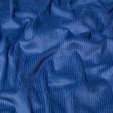 Minerva Core Range Blue 5 Wale Cotton Jumbo Cord Fabric for Dressmaking, 142cm / 55" Wide - per metre