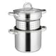 image 1 of Cooks Professional Stainless Steel Pasta Pot with Strainer Insert & Lid - 5L Capacity