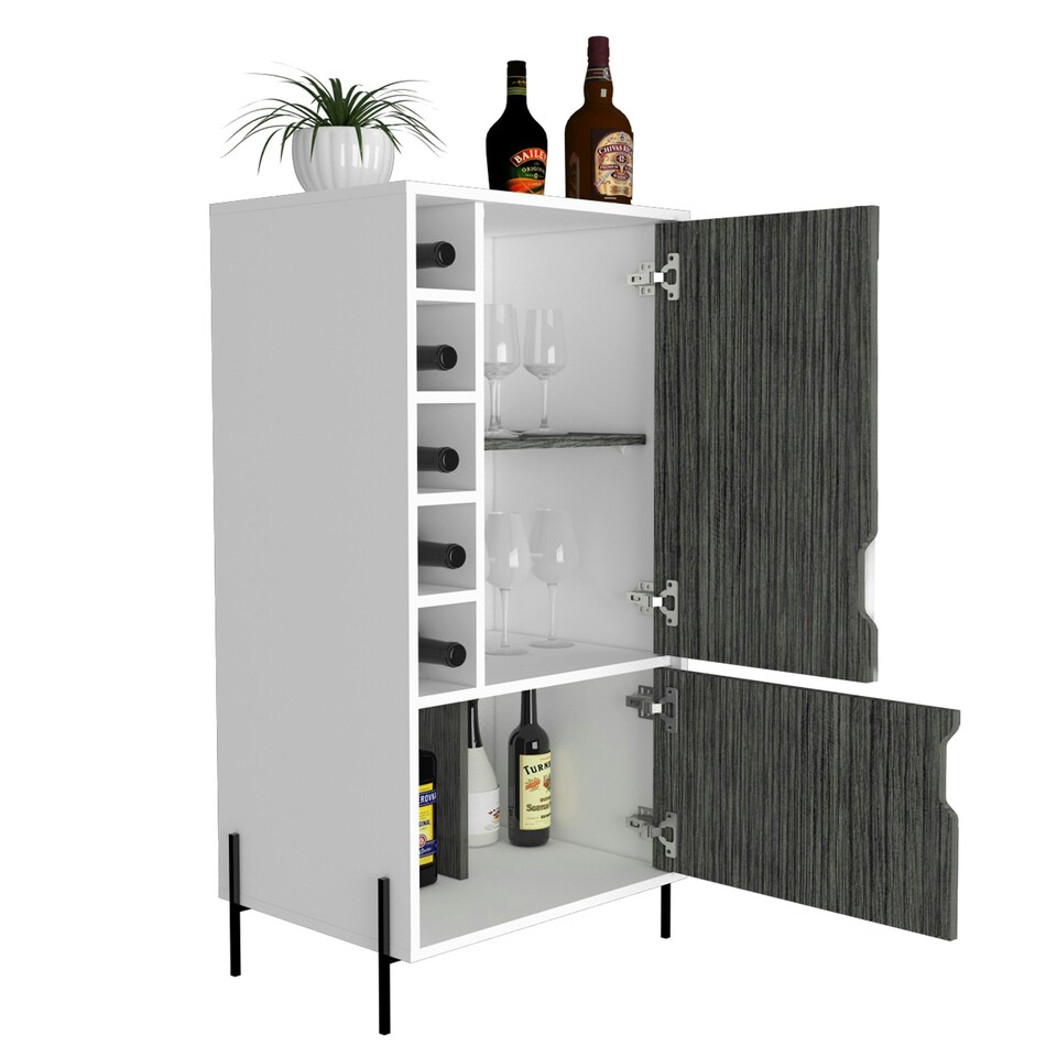 image 1 of Core Products Dallas, Drinks & Storage Bar H107cm x W56.2cm x D41cm White