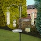 image 4 of 2 x Deluxe Wild Bird Feeding Station 4 Hangers, Feeder Tray, Plastic Bird Bath
