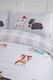 image 2 of Winter Tails Duvet Cover Set with Pillowcase | Multi | Double