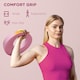 image 8 of SPORTNOW 12kg Kettlebell for Weight Lifting, Strength Training, Pink Grey | 6