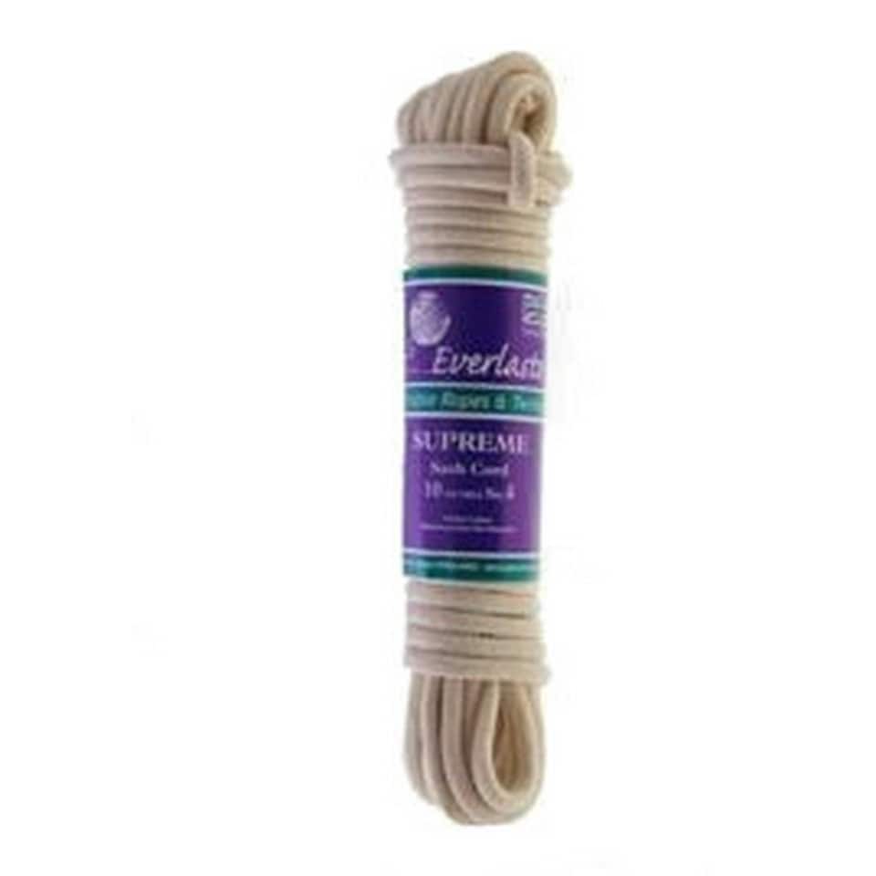 Everlasto No.3 Supreme Waxed Sash Cord - Cream - 10m