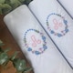 image 4 of Warwick & Vance 3 Pack White Handkerchiefs with Embroidered Framed Initials, Letter G