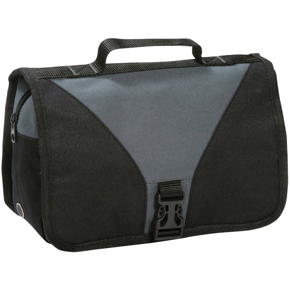 image 1 of Shugon Bristol Folding Travel Toiletry Bag - 4 Litres | Grey | Dark Grey/Black | One Size | 1