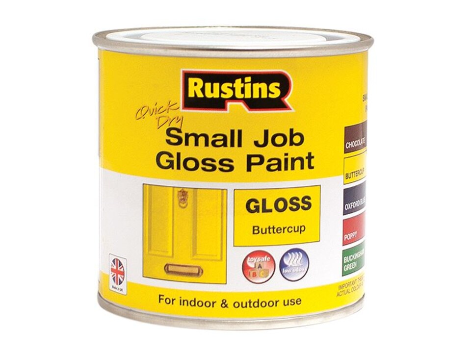 image 1 of Rustins - Quick Dry Small Job Gloss Paint Buttercup 250ml