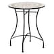 image 1 of Outsunny Mosaic Table Round Ceramic Bistro Garden Furniture Side Bar Table Patio