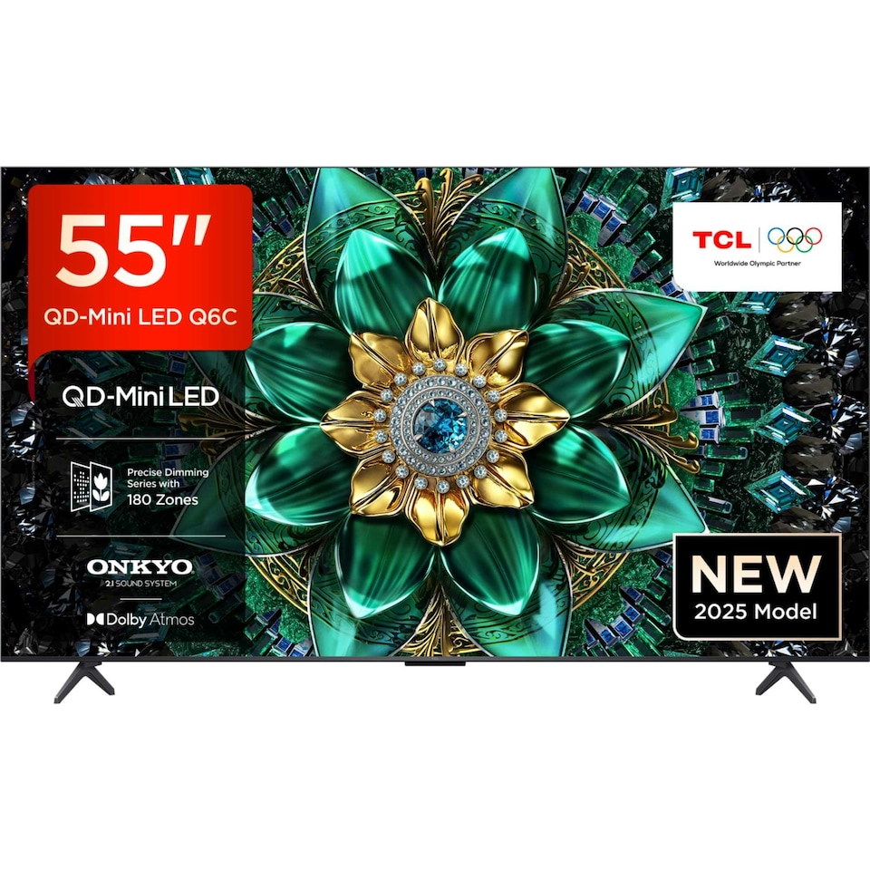 image 1 of TCL Q6C 55 inch 4K Ultra HD QD-Mini LED Google TV 55Q6CUK