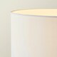 image 2 of ValueLights Christina White Drum Shade Gold Palm Leaf Detail Single Stem Floor Lamp Gold