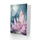 image 2 of Rose Quartz Crystal Pink Mystical Landscape Birthday Card