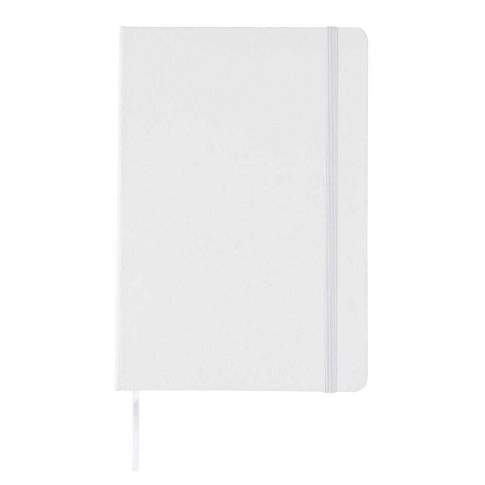 image 1 of XD Collection Classic Hard Cover A5 Notebook - White - One Size