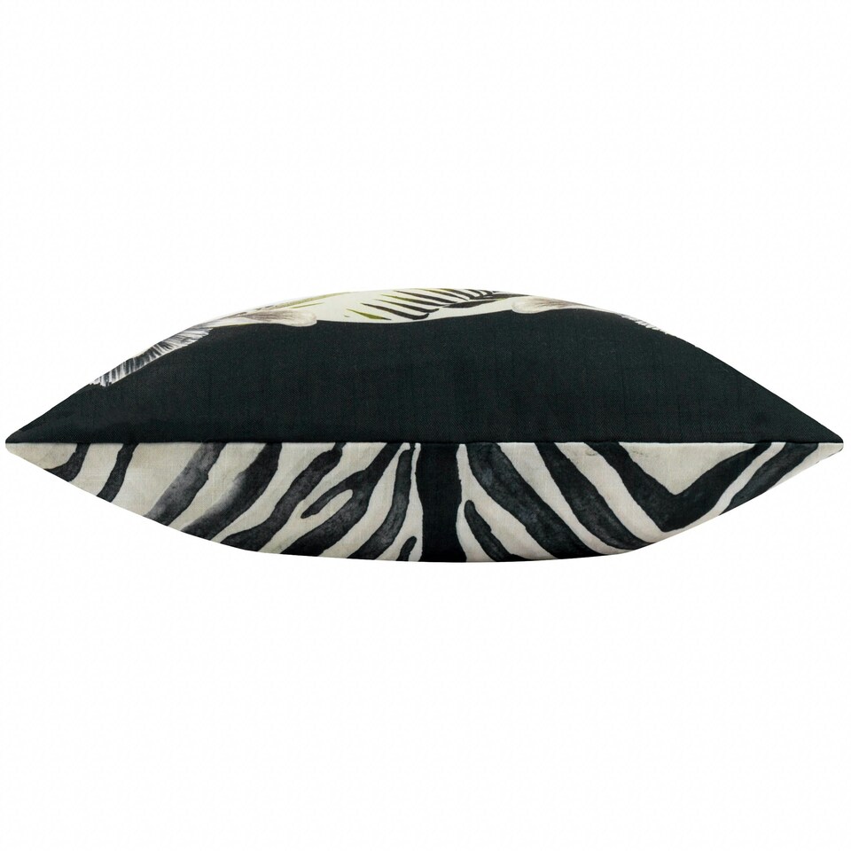 image 1 of Paoletti Leopardis Zebra Woven Multicolour Outdoor Cushion 50 x 50cm Multi