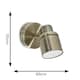 image 4 of ValueLights Benton Antique Brass Plug In Wall Light & Bulb | Gold
