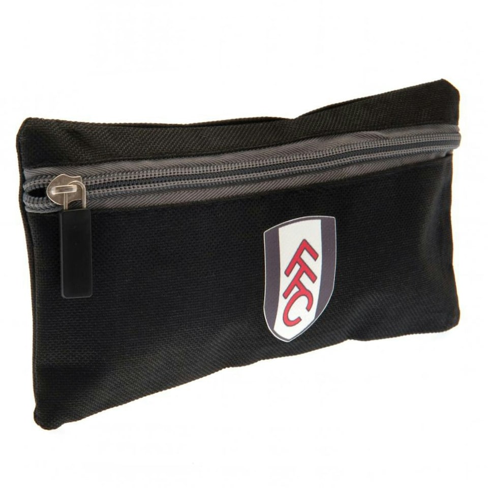 image 1 of Fulham FC Crest Pencil Case - Black - One Size