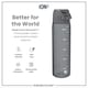 image 5 of Leak Proof Slim Water Bottle, BPA Free, 500ml (18oz) | Grey | Grey | One Size