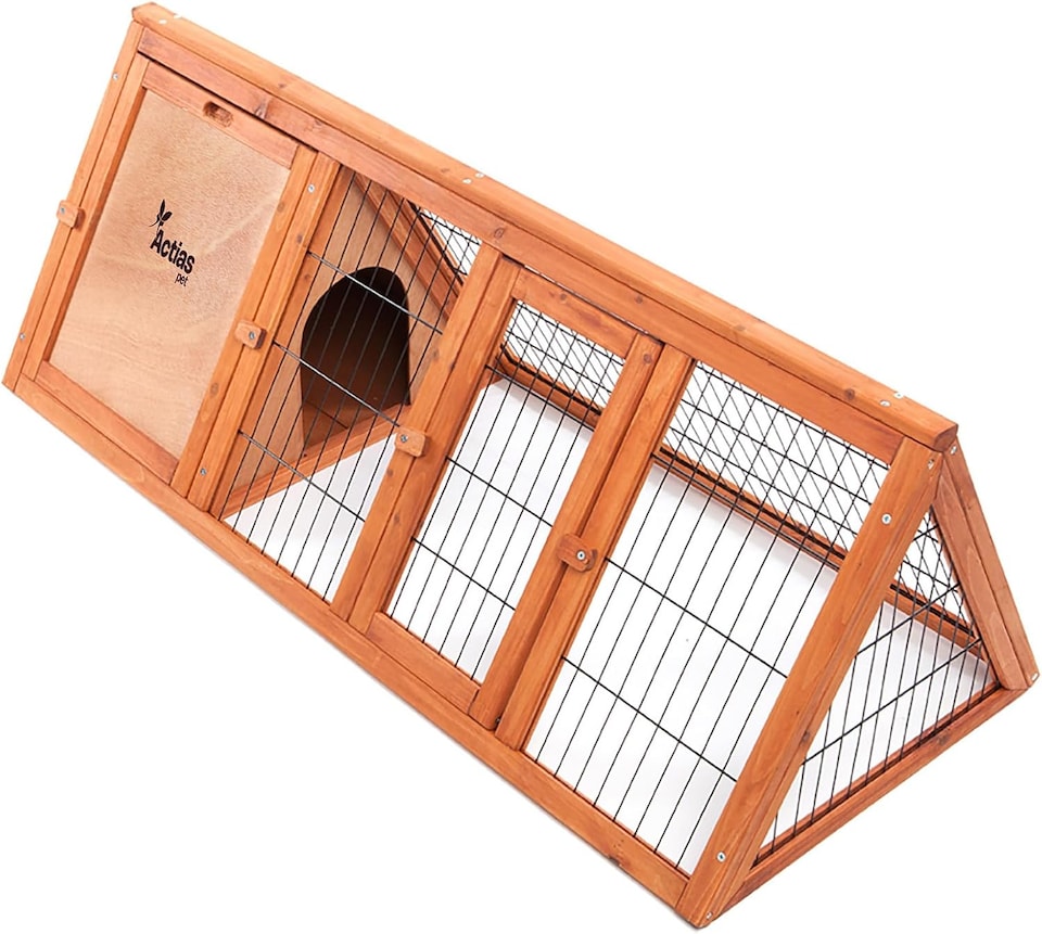 image 1 of Actiaspet 46in Wooden Rabbit Hutch & Cover Guinea Pig House