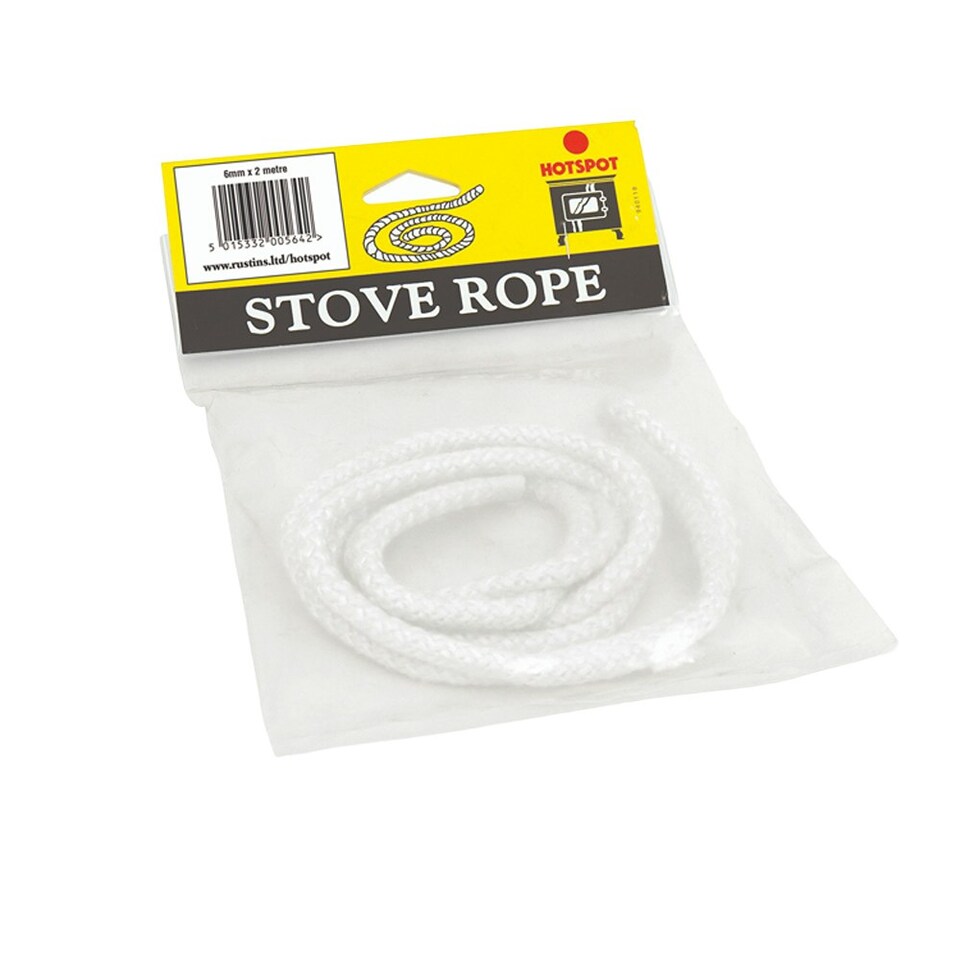 Hotspot Stove Rope 6mm x 2m - One Colour - One Size