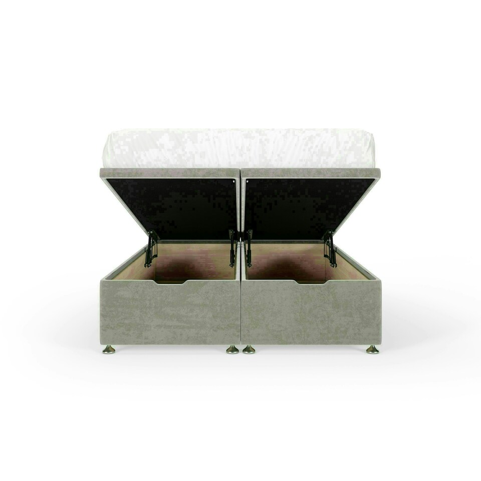 image 1 of Seal Grey Naples Velvet Ottoman Base Small Double N/A