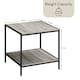 image 3 of Vida Designs Brooklyn End Table Industrial Sofa Side Bedside Table, Grey