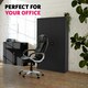 image 8 of Filing Cabinet - 4 adjustable shelves, lockable, 140 x 90 x 40 cm Black